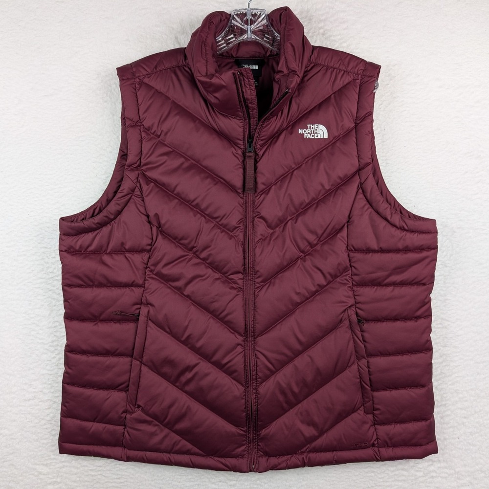 The North Face Alpz 2.0 Puffer Vest Women's 2XL Maroon 550 Fill Down Full Zip